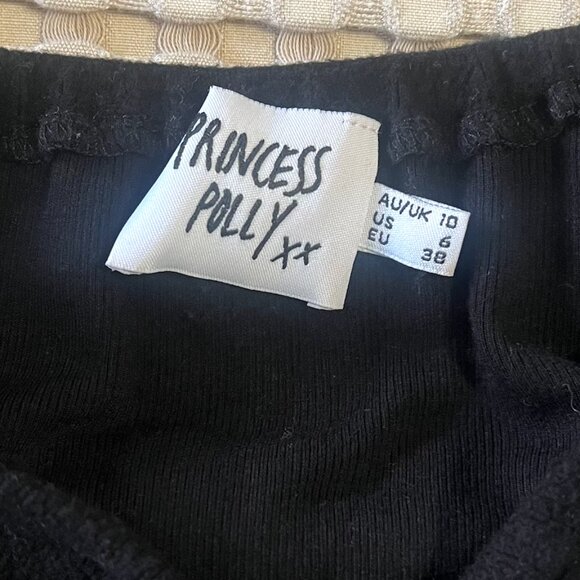 Princess Polly Off The Shoulder Long Sleeve Mini Dress Ruched - Picture 5 of 5